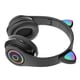 thumbnail image 3 of Auriculares Bluetooth con orejas de gato, bonitos auriculares estéreo ajustables, inalámbricos, recargables, con luces para música para niñas y niños, 3 of 5