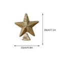 thumbnail image 3 of Christmas Tree Topper 7.1×5.9inch Glitter Star Pendant Christmas Tree Five-Pointed Star Ornaments Mini Three-Dimensional Star Decors for Xmas Trees,Wedding Party Holiday Hanging Decors, 3 of 8