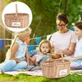 thumbnail image 6 of Hytrove Home Users Picnic Basket Willow Brown 2Set 12.18X9.43X6.29in, 6 of 8