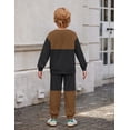 thumbnail image 3 of Arshiner Boys Fashion Big Kids Clothes Cool Soft Crewneck Sweatshirt and Sweat Pants Boy Fall Outfits, 3 of 6