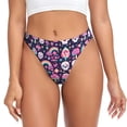 thumbnail image 1 of Fotbe cute Skull rainbow mushroom Tanga Sin Costuras para Mujer con Estampado – Panties Invisibles, Transpirables y Cómodos para Uso Diario-Small, 1 of 6