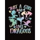 thumbnail image 2 of Women's Fun Gradient Dragon & Heart Graphic Tee - Casual Crew Neck Short Sleeve T-Shirt, Stretchy Polyester Blend, Machine Washable - Perfect for Summer, 2 of 6