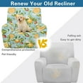 thumbnail image 4 of Kuiaobaty Lemon Strawberry Print Reclining Slipcover with Pocket Flower Breathable Recliner Chair Cover Large Durable Reclining Sofa Slipcover Washable Recliner Couch Cover for Living Room, 4 of 8