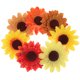 thumbnail image 1 of EeaseMX 7 piezas de decoración navideña de girasoles de simulación, adornos de girasoles vívidos, 1 of 7