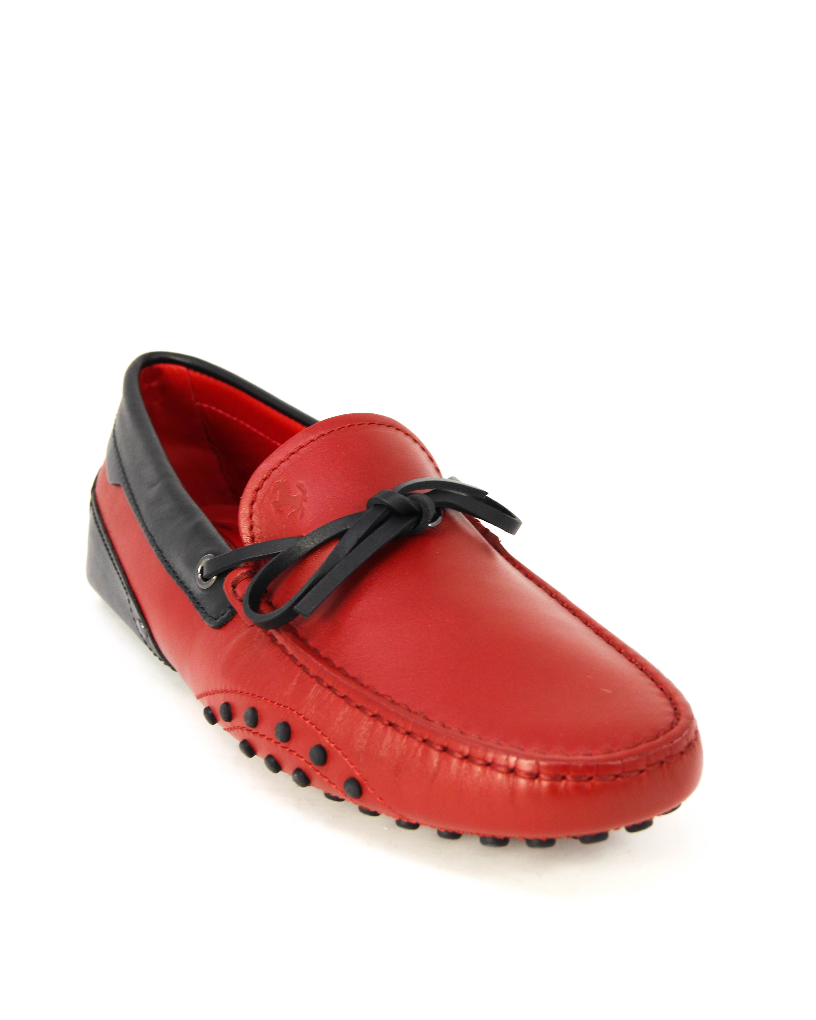 red moccasins mens