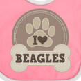 thumbnail image 4 of Inktastic Beagle Dog Lover Boys or Girls Baby Bib, 4 of 4