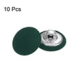 thumbnail image 3 of Uxcell 10pcs 24L Fabric Cloth Covered Button 15mm Metal Shank Round Sewing Buttons for Suits Dress Blouses, Army Green, 3 of 5