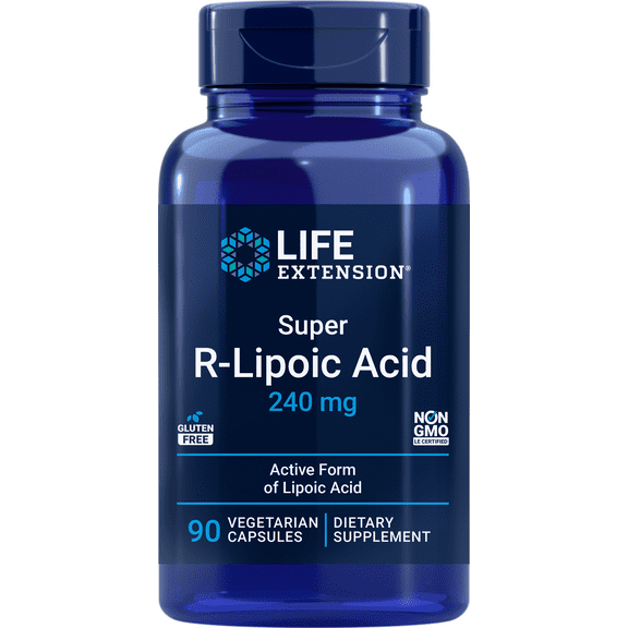 Life Extension Super R Lipoic Acid 240 mg, 90 Capsules