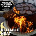 thumbnail image 5 of Kiln-Dried PA Cherry – 6” Splits (Approx. 42 lb) – Sweet Smoking Wood for Pizza Ovens, Grilling, Smoking, BBQ, Stoves & Fire Pits – Sweet Fruity Flavor, USA-Sourced, 5 of 12