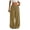 Khaki, variant on Causal Pants for Women Solid Color Loose Fit Bark Texture High Drape Drawstring Elasticized Waist Wide Leg Solid Khaki XXL