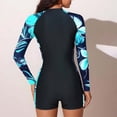 thumbnail image 7 of Axiiglly Long Sleeve Swimsuits for Women Rash Guard One Piece Boyleg Swimsuit Zipper Surfing Bathing Suit UPF 50+, S-3XL, 7 of 7
