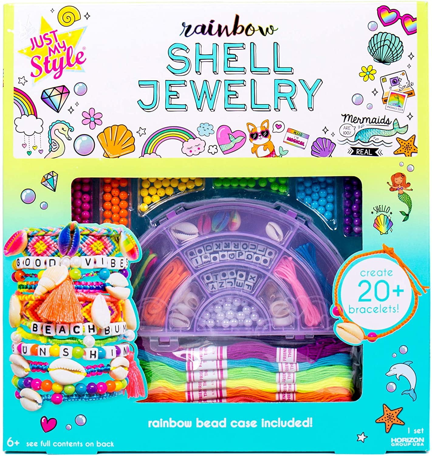 Rainbow shell jewelry deals