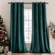 thumbnail image 1 of Cortinas MIULEE de terciopelo verde oscuro, 132 x 183 cm, 2 paneles, 1 of 8
