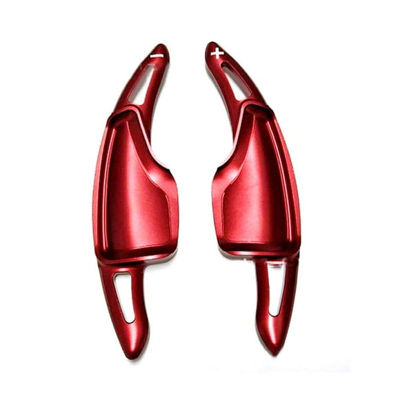 HIGH FLYING 2pcs Interior Accessories Steering Paddle Shift DSG Extensions Red for Chevy Chevrolet Camaro 2016-2022, C7 Corvette 2014-2019
