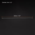 thumbnail image 2 of Unique Bargains 3.3 Borosilicate Glass Stick 7.87' Length 5mm Dia Stir Rod Round for Lab Kitchen Science 3Pcs, 2 of 5