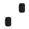 thumbnail image 1 of Cateissary Bolsa de almacenamiento para cables de auriculares, para viajes, senderismo, pesca, red interior portátil, organizador de auriculares, Negro 2piezas, 1 of 6