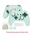 thumbnail image 1 of Soft Silicone Protective Cover Skin Set for Nintendo Switch Pro Controller, Anti-Slip, Cute Cat Paw Prints, Rocker Cap Included, Gaming Accessories, 1 of 8