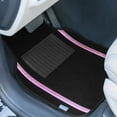 thumbnail image 2 of Universal Fit Galaxy13 Metallic Stripe Non-Slip Carpet Car Floor Mats - Full Set, 2 of 7