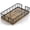 Black & Vintage Brown, variant on Guest Towel Holder Tray for Bathroom, Ash and Iron Napkins Holder for Powder Room Dinning Table Wooden Basket for Disposable Paper Hand Towels Black and Ash Whitewashed