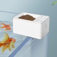 thumbnail image 1 of Jinsinto Mini automatic fish feeder: 70ml capacity, can be adjusted regularly, control feeding, each portion is about 0.2g. Designed for small fish and young fish, suitable for powder fish or round fish with diameter less than 1mm.Food Grade ABS Material: The automatic fish feeder adopts ABS material of food grade to ensure the healthy growth of fish, harmless to fish. White body, minimalist design, perfectly integrated into a modern environment, silent and noiseless operation.Low battery reminder: requires 3 AAA batteries (not included). When the battery is low, the LED indicator lights up. Battery powered, durable. It can be installed anywhere, even if there is no outlet, 3 AAA batteries are enough to last for three months.Modern minimalist design: The minimalist design concept is perfectly integrated into a modern environment. Almost silent at work, allows you to sleep comfortably.Perfect for aquariums: precise control of fish food, suitable for feeding small ornamental fish and young fish, suitable for desktop aquariums, 1 of 5