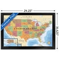 thumbnail image 2 of Map - USA Wall Poster, 22.375" x 34" Framed, 2 of 4
