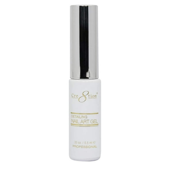 Cre8tion Detailing Nail Art Soak Off Gel Striper - White