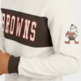 thumbnail image 6 of Men's Darius Rucker Collection by Fanatics  Cream Cleveland Browns Colorblock Pullover Sweatshirt, 6 of 6