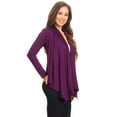 thumbnail image 3 of Women's Casual Long Sleeve Drape Front Open Jacket Cardigan, 3 of 7