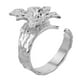 thumbnail image 1 of unbranded Anillo Abierto Con Floral En Ajustable Para Mujer Con Y Moderno, 1 of 8