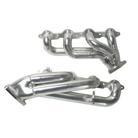 BBK Performance 40060 1-3/4 Shorty Headers Polished Silver Ceramic Coated Fits select: 1999-2013 CHEVROLET SILVERADO, 2001-2013 GMC SIERRA