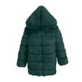 thumbnail image 4 of Womens Winter Faux Fur Coat Fluffy Plush Coat for Women Plus Size Fuzzy Fleece Open Front Hooded Outerwear Casual Solid Fuzzy Fleece Jacket with Pocket Faux Fur Coat, 4 of 4