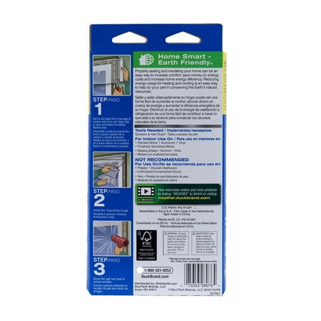 Duck Roll-On Plastic Window Insulation Film Kit, Indoor, 84 in. x 112 in.