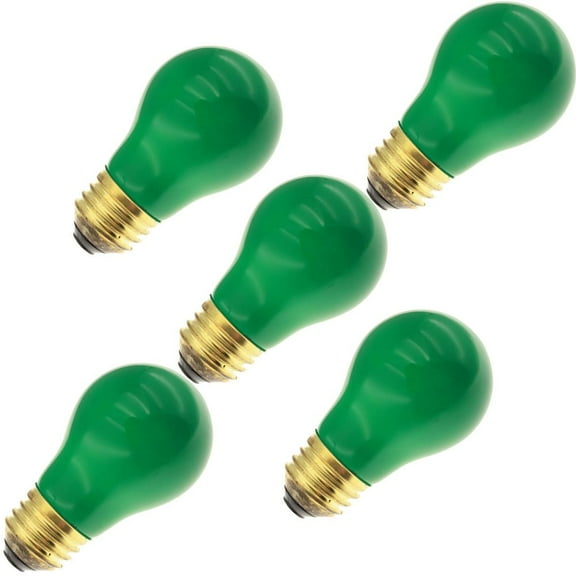 Industrial Performance 15A15/G 130V, 15 Watt, A15, Medium Screw (E26) Base Light Bulb (5 Bulbs)