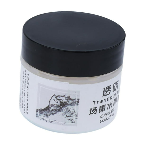 Pasta de modelar para paisajes DIY, 50 ml, resistente, para manualidades, agua, paisajes, arena Claro