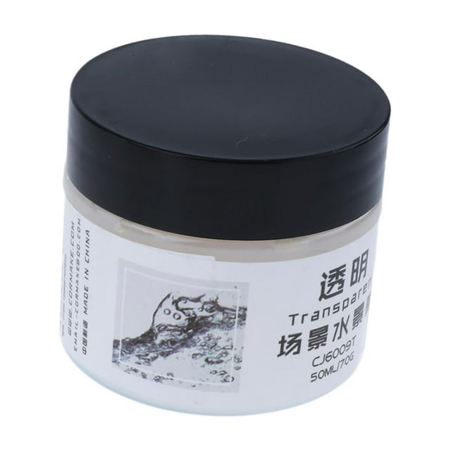 MERIGLARE Diorama Modeling Paste Landscape Layout, Sturdy,50ml Crafts Sand Table Building Material Simulation for Miniature Enthusiasts Clear