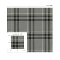 thumbnail image 7 of NextWall Stoneware Calverlay Plaid Peel and Stick Wallpaper - 20.9 in. W. x 18 ft. L. Roll, 7 of 7