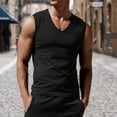 thumbnail image 2 of Outfmvch tank top for men Spring Summer Casual Sleeveless Tank Tee Shirt womens tops Black, 2 of 5