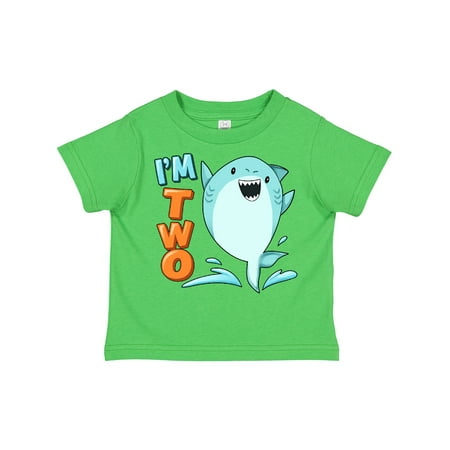 

Inktastic I m Two- Shark Second Birthday Gift Toddler Boy or Toddler Girl T-Shirt