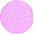thumbnail image 1 of Ahgly Company Indoor Round Solid Purple Modern Area Rugs, 6' Round, 1 of 4