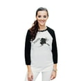 thumbnail image 2 of Thread Tank Home Roots State Alaska AK Unisex 3/4 Sleeves Baseball Raglan White Black Small, 2 of 4