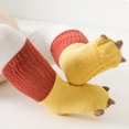thumbnail image 4 of Boys Socks Autumn Winter Spring Dinosaur Dotted Rubber Stockings Floor Socks Yellow 2-4 Years, 4 of 5