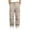 Khaki, variant on Annhoo Boys Girls Cargo Joggers Pants with Pockets Fashion Drawstring Elastic Waist Pleated Pants Basic Casual Trousers