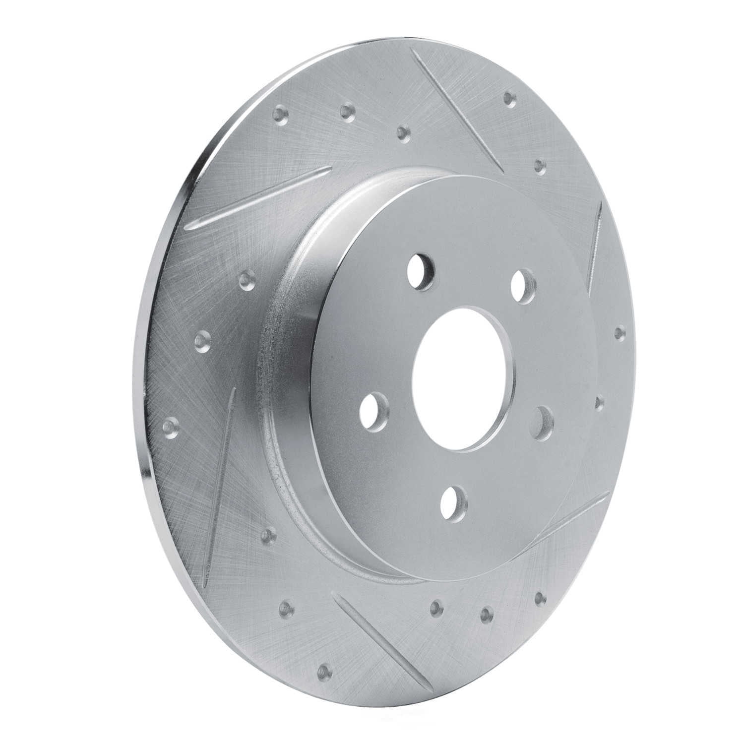 Dynamic Friction Company 631-40006R DFC Brake Rotor - Drilled And Slotted - Silver