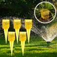 thumbnail image 2 of 5 Pcs Plastic Portable Rain Gauge Sprinkler Gauge Lawn Water Gauge, Durable Small Wide Mouth Rain Measuring Gauge for Outdoor Lawn Backyard Garden Flowerpot Water Measuring Tool(Yellow,5.3x1.5"), 2 of 9