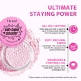 thumbnail image 5 of Beauty Puff Puff Pass Set and Bake Setting Powder for Makeup, Extra Fluffy Loose Face Powder Poof, Soft Natural Face Makeup for Uneven Skin Tone - Pink, 5 of 8