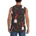 thumbnail image 4 of Lsque Cute Christmas Gnomes Print Men's Cotton Blend Sleeveless Muscle Shirts (S-3XL)- Moisture Wicking, Odor Protection, UPF 30+,Large, 4 of 8