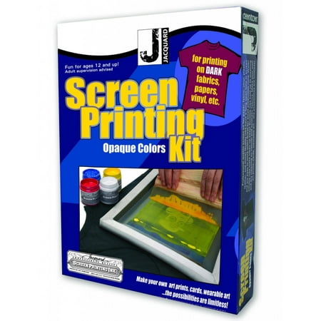 Jacquard Opaque Color Screen Printing Kit (Best Paint For Screen Printing)