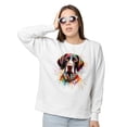 thumbnail image 2 of Watercolor Drip German Shorthaired Pointer Pop Art Colorful Portrait Artwork Sweatshirt Unisex Merch GSP Lover Dog Gift - 01009, 2 of 6