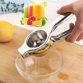 thumbnail image 2 of Stainless Steel Manual Juicer - Hand Press Lemon Squeezer, Orange Juice Extractor, Fruit Juicing Tool for Home Use - 1pc, 2 of 5
