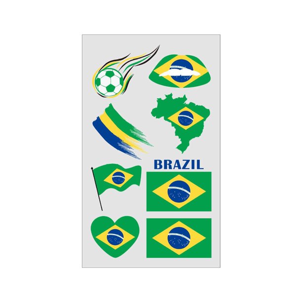 Flag Temporary Tattoos Suitable For Various Football Matches And Cheerleading Events Temporary Face Tattoos